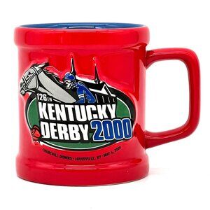 Kentucky Derby 2000 Coffee Cup Mug 126th Run For The Roses Churchill Downs KY